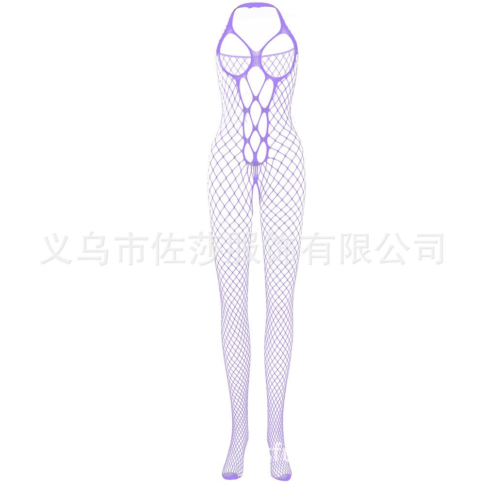 Sexy underwear Sexy mesh coat Hollow neck leakage