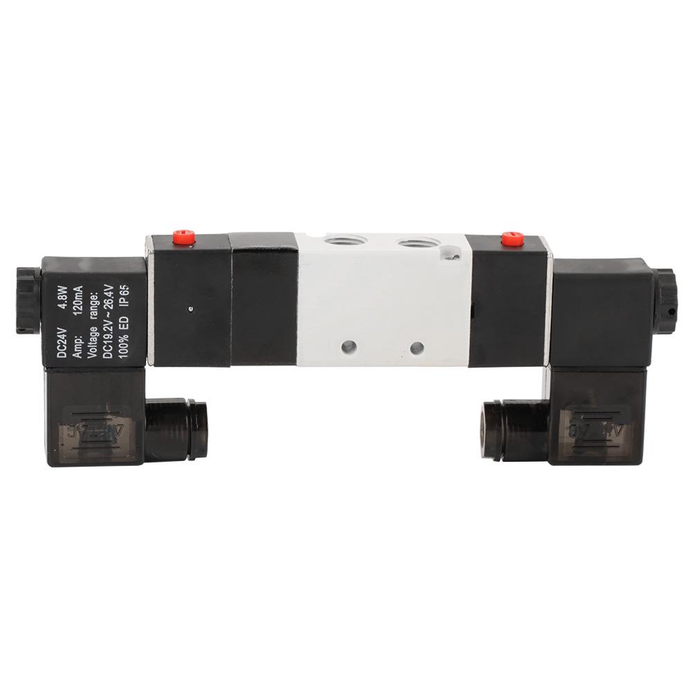 Elettrovalvola Pneumatica 24V DC 4V230-08P - 5 Vie 3 Posizioni, Doppia Bobina, G1/4, Per Automazione
