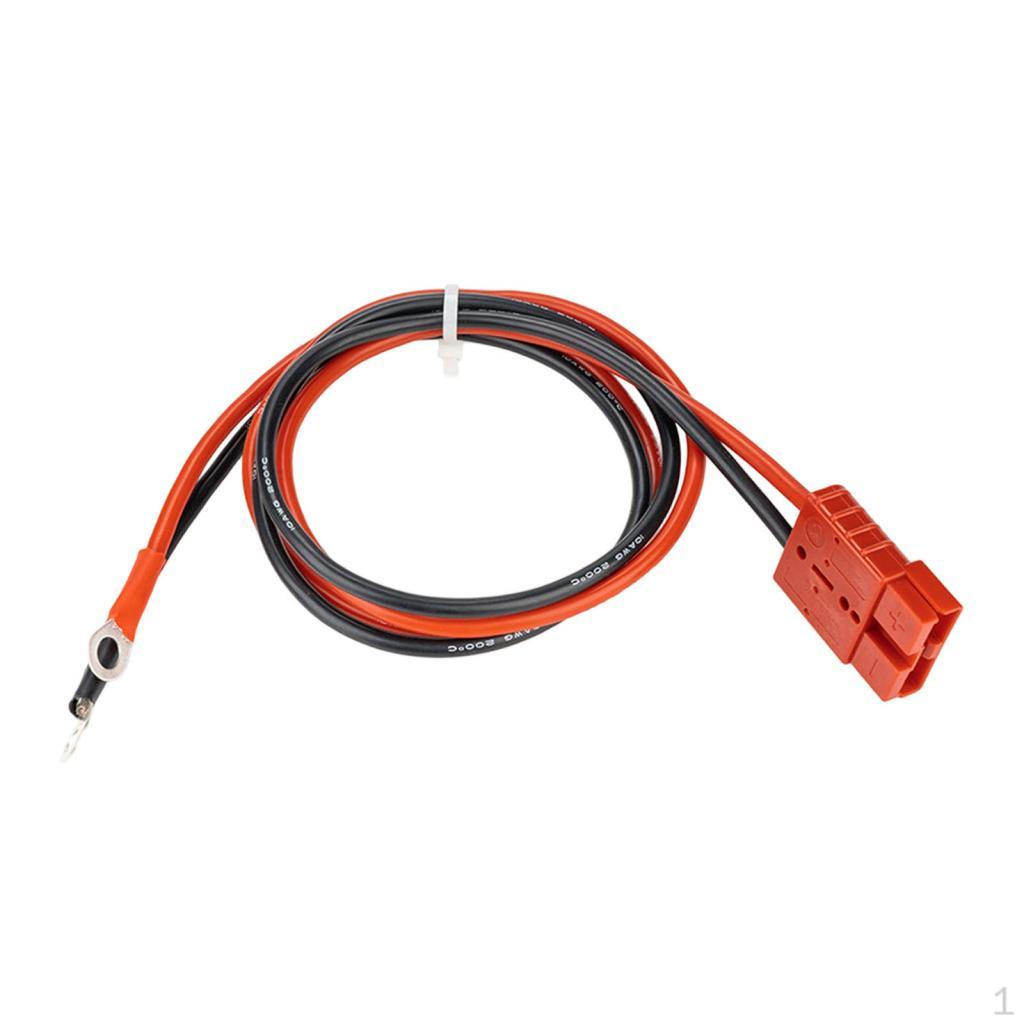 Battery Connector Cable Electric Forklift Charging Plug Cars High Temperature 50cm 12AWG