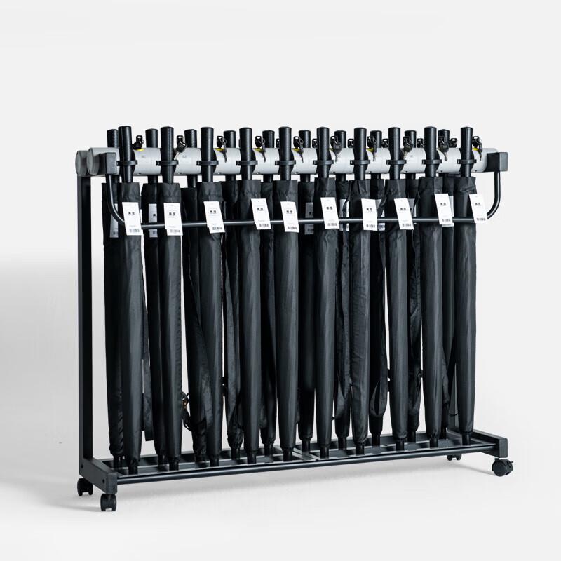 Maydu Commercial Mobile Umbrella Storage Rack
