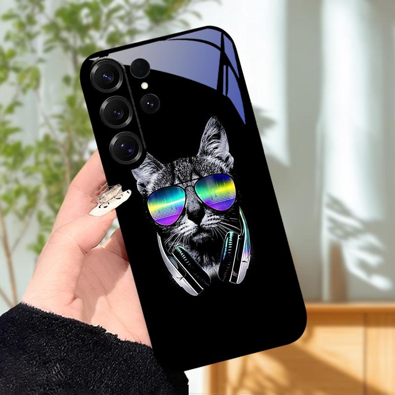 For Samsung S25 Edge Case S 25 Plus / S25+ Tempered Glass Phone Cover For Samsung Galaxy S25 Ultra Hard Glass Protective Fundas