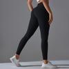 High-waisted Hip-lifting Nude Feeling Double-sided Nylon High Elasticity Without Embarrassment Line Sports Pants Running Fitness Clothing Yoga Pants