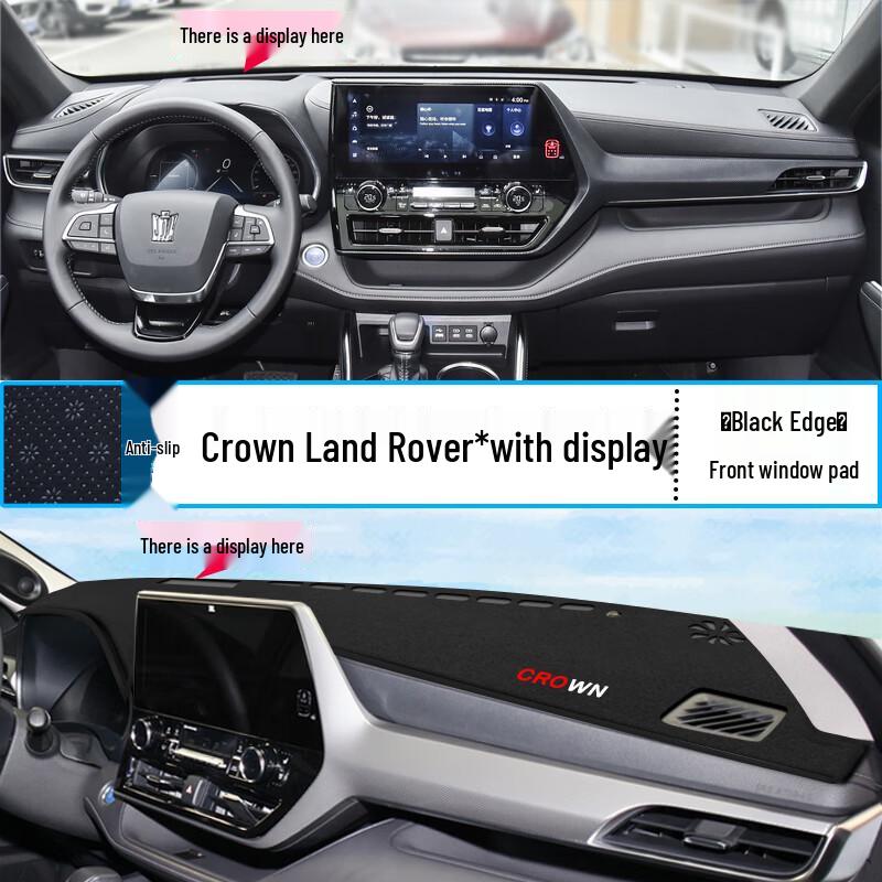 Toyota Crown Land Cruiser Dashboard Sunshade - Anti-glare Heat Insulation Pad for Console