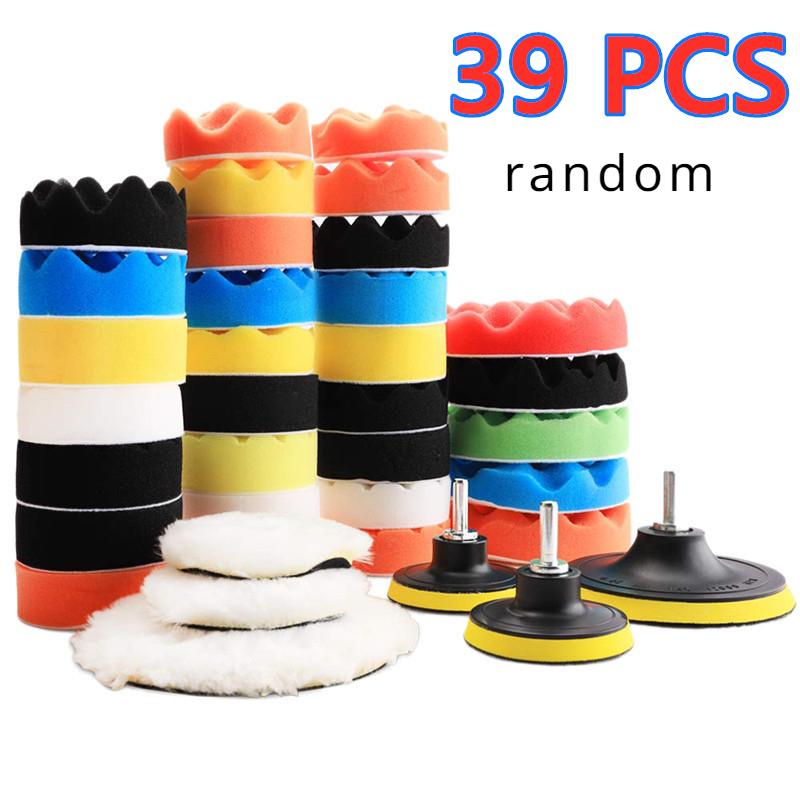 

5/11/22/39 шт. Комплект губчатых полировальных дисков для автомобиля, набор губчатых полировальных дисков для удаления царапин, полировальный диск для автомобиля