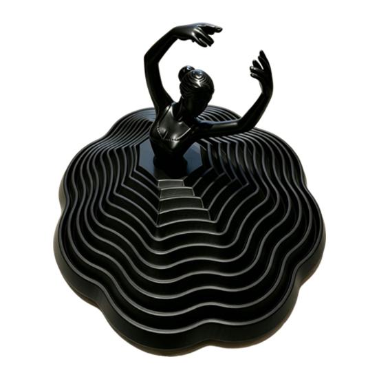 3D Printed Ballet Dancer Ornaments Spinning Ballet Girl Sculpture Rotational Movement Elegant Desk Decor for Home Office Creative Spaces Gifts