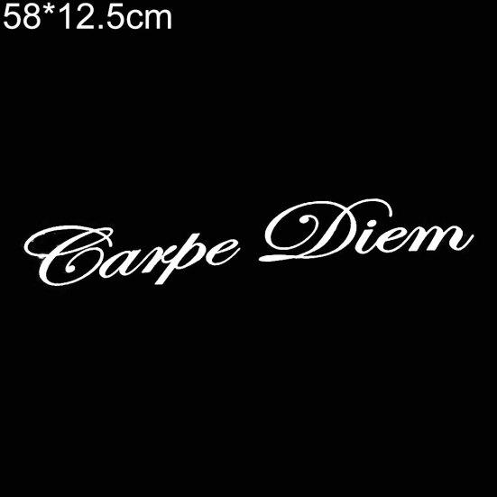 Carpe Diem letras vehículo diseño frontal coche pegatina parabrisas calcomanías decoración