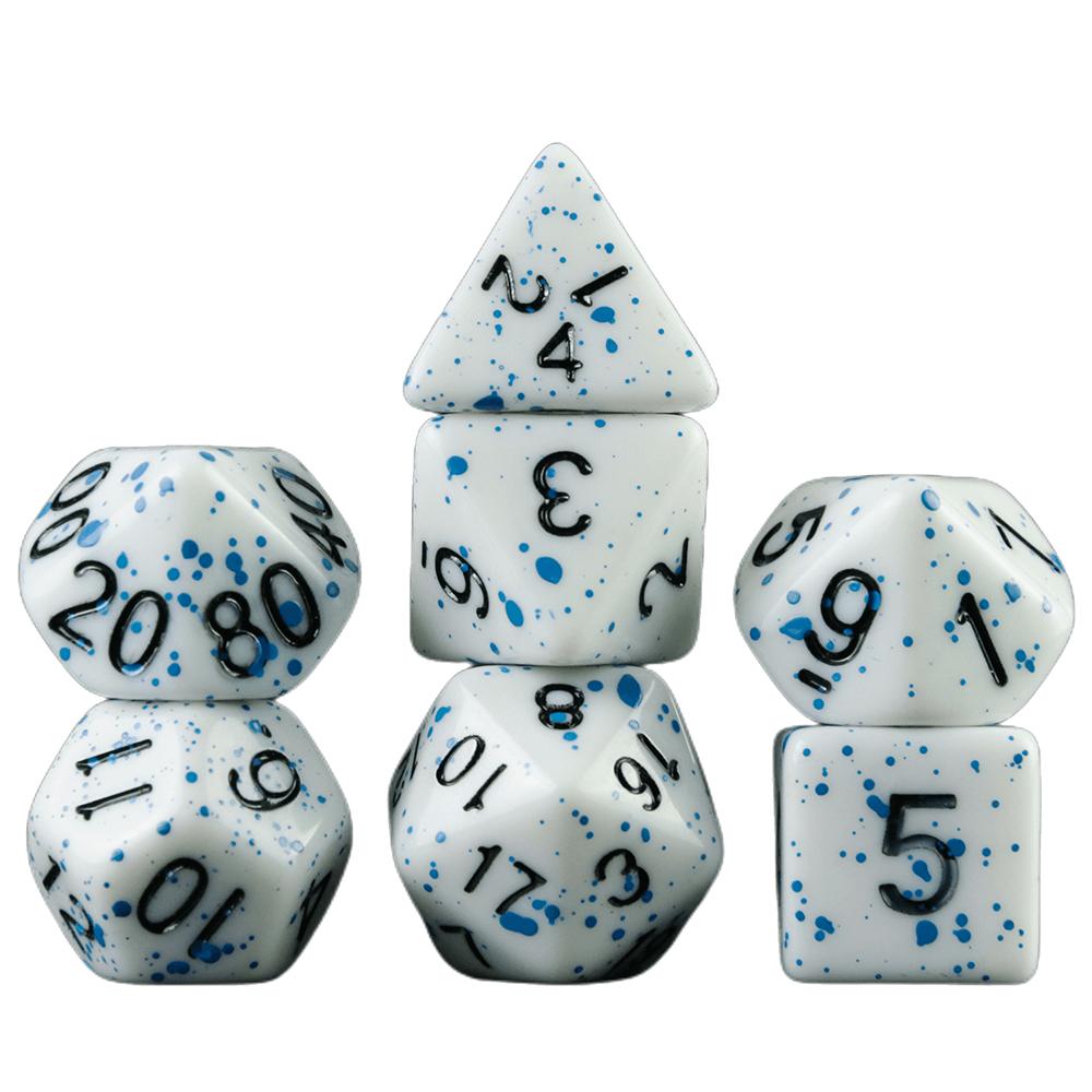 7pcs DND Dice D20 D12 D10 D8 D6 D4 for DND Table Board Game Running Group Acrylic Polyhedral Dice Set