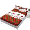 Christmas Mattress Three-Piece Bedspread Children'S Kit Mattress Protective Cover