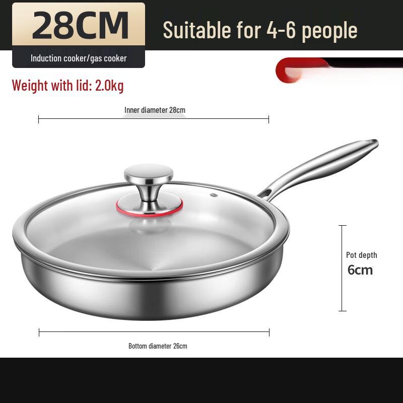 Wutuo Titanium Alloy Non-Stick Frying Pan