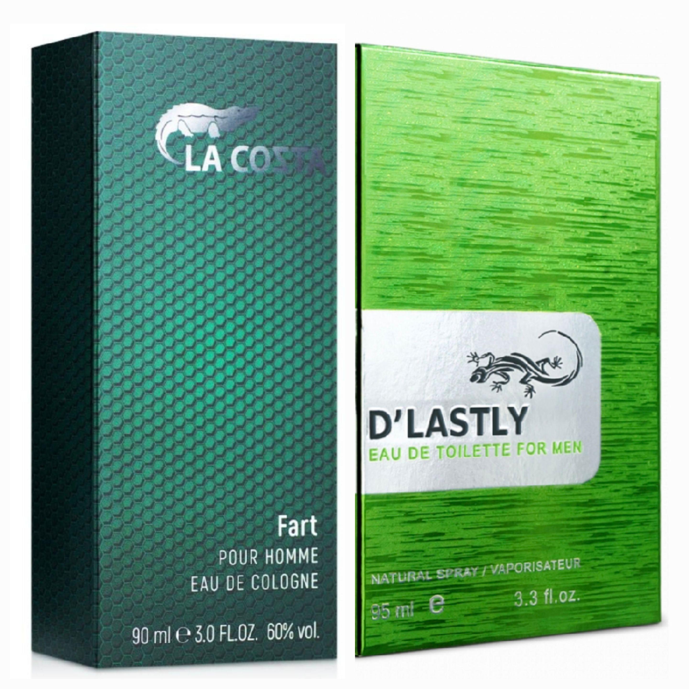 

D LASTLY & Eva LA COzTA FART & NOIR Туалетна вода для чоловіків 95 мл pour Homme, EDC 90 мл - 3.0 FL.OZ. 60% об./ Одеколон - освіжаючий гігієнічний засіб 95 ml edt + 90 ml edc