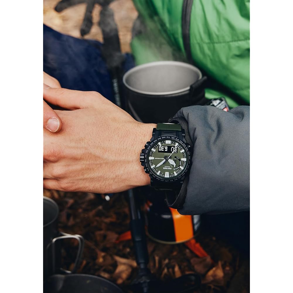 Casio Pro Trek PRW-61Y-3JF Men's Green Solar Radio Watch Biomass Plastic