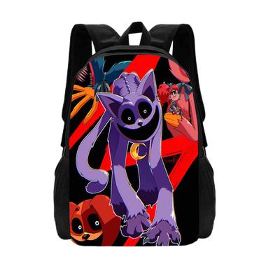 Školská taška Smiling Critters pre chlapcov a dievčatá, veľkokapacitný kreslený batoh, detská taška, odolný, mäkký, Mochila, detský darček