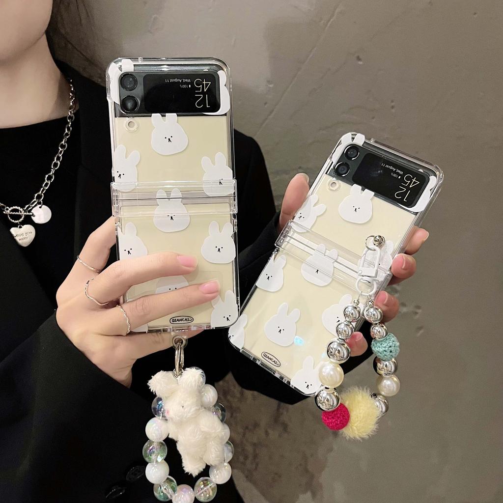 Maths Lucky Pc Hard Ins 2023 Bracelet Phone Case For Samsung Galaxy Z Flip4 Flip3 Flip 3 4 5g Protector Back Cover 3 In 1 Capa