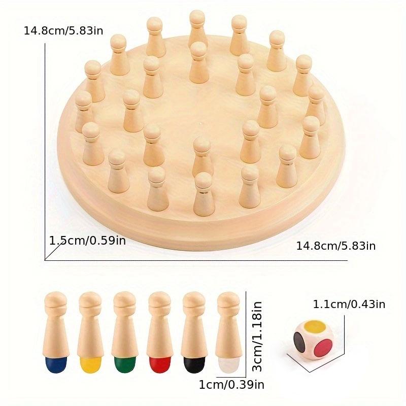 Memory Chess Matching Game Family Board Games for Kids and Adults Montessori Preschool Learning Educational Toy