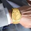 Strictly Selected Fashion Big Gold Watch Octagonal Watch Oak Men'S Royal Watch Steel Belt Quartz Watch