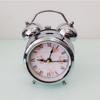 3-inch Electroplated Ring Clock, High-quality Double-bell Alarm Clock, Bedroom Seat Clock