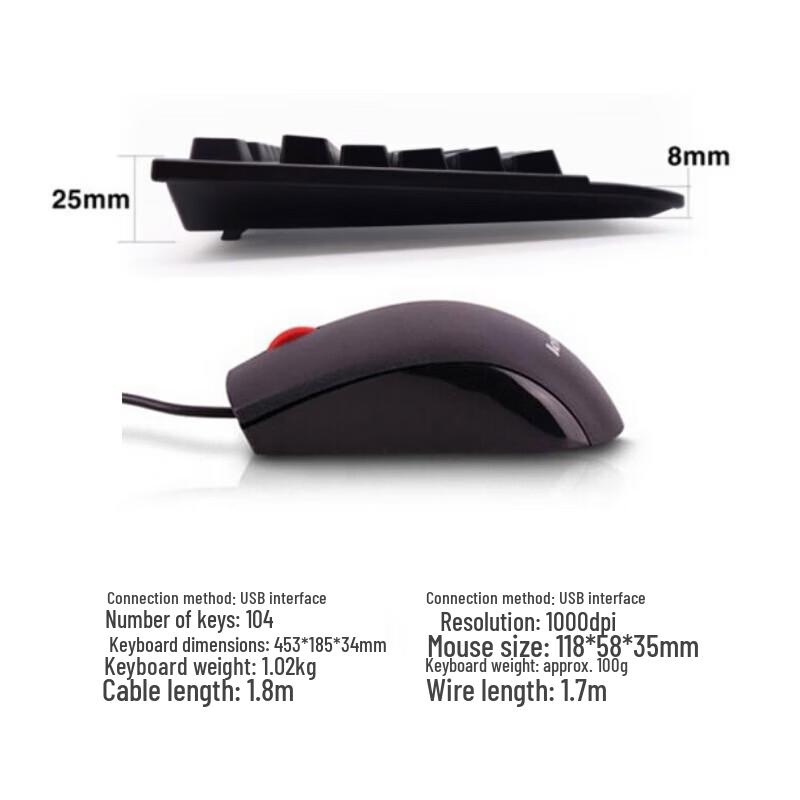 

Lenovo ThinkPad Wired Keyboard and Mouse Combo
