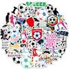 50 Multi-Style Football Stickers Outdoor Sports Balls Water Cup Skateboard Guitar Luggage Football Stickers