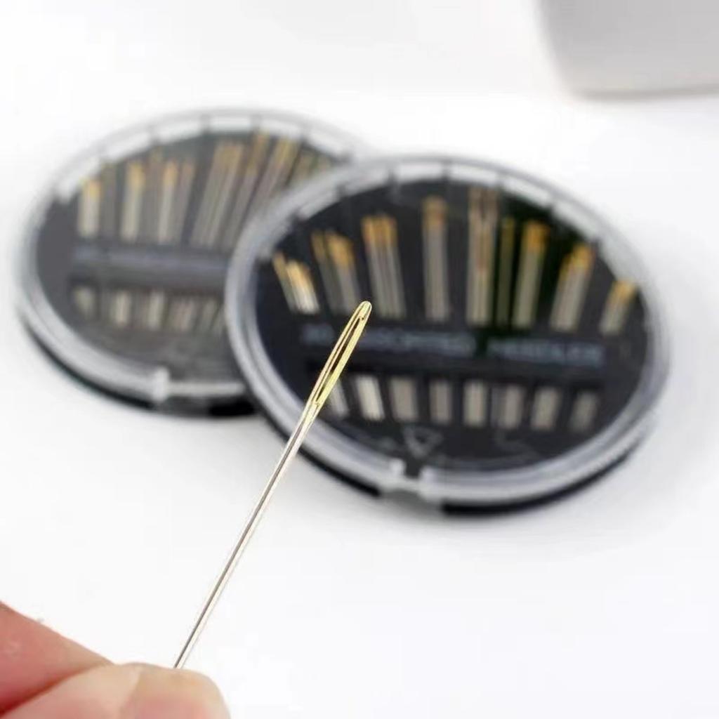 30Pcs Assorted Hand Sewing Needles Quilt Embroidery Mending Craft Sew Case