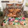 Cow Duvet Cover Set Rustic Vintage Western Wild Animal Bedding Set For Kids Boys Polyester Quilt Cover Double Queen King Size