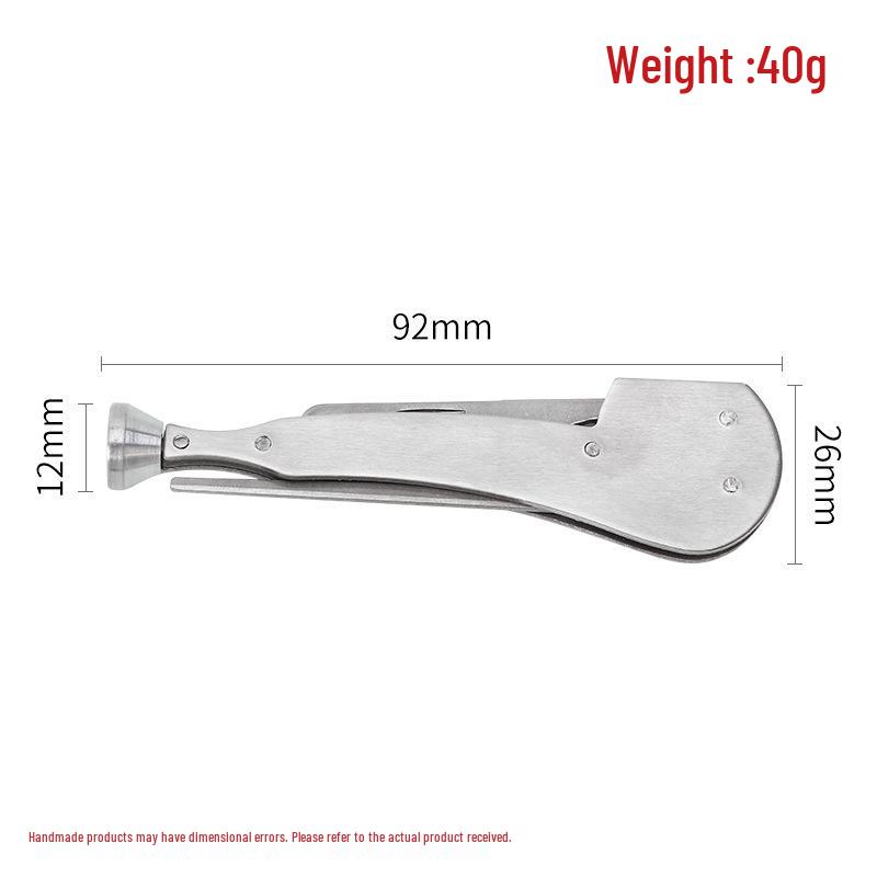 Stainless Steel Rosewood Pipe Knife & Tamper Tool
