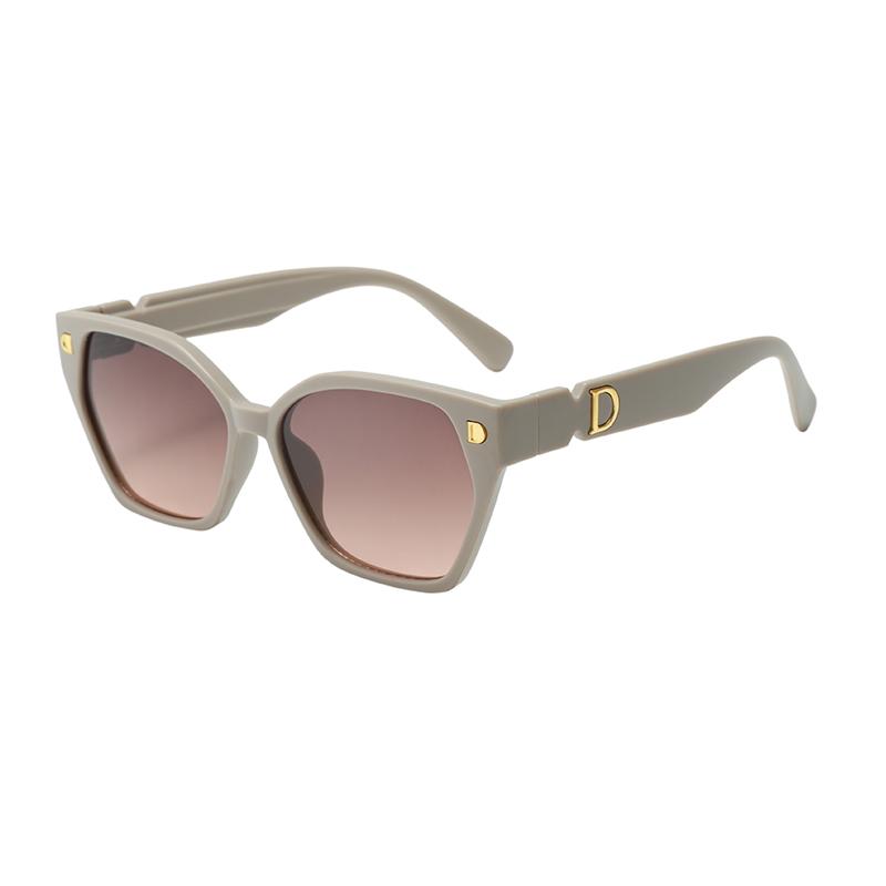Letter D Square Sunglasses Concave Frame High End Driving Street Fashion for Men Women 77116