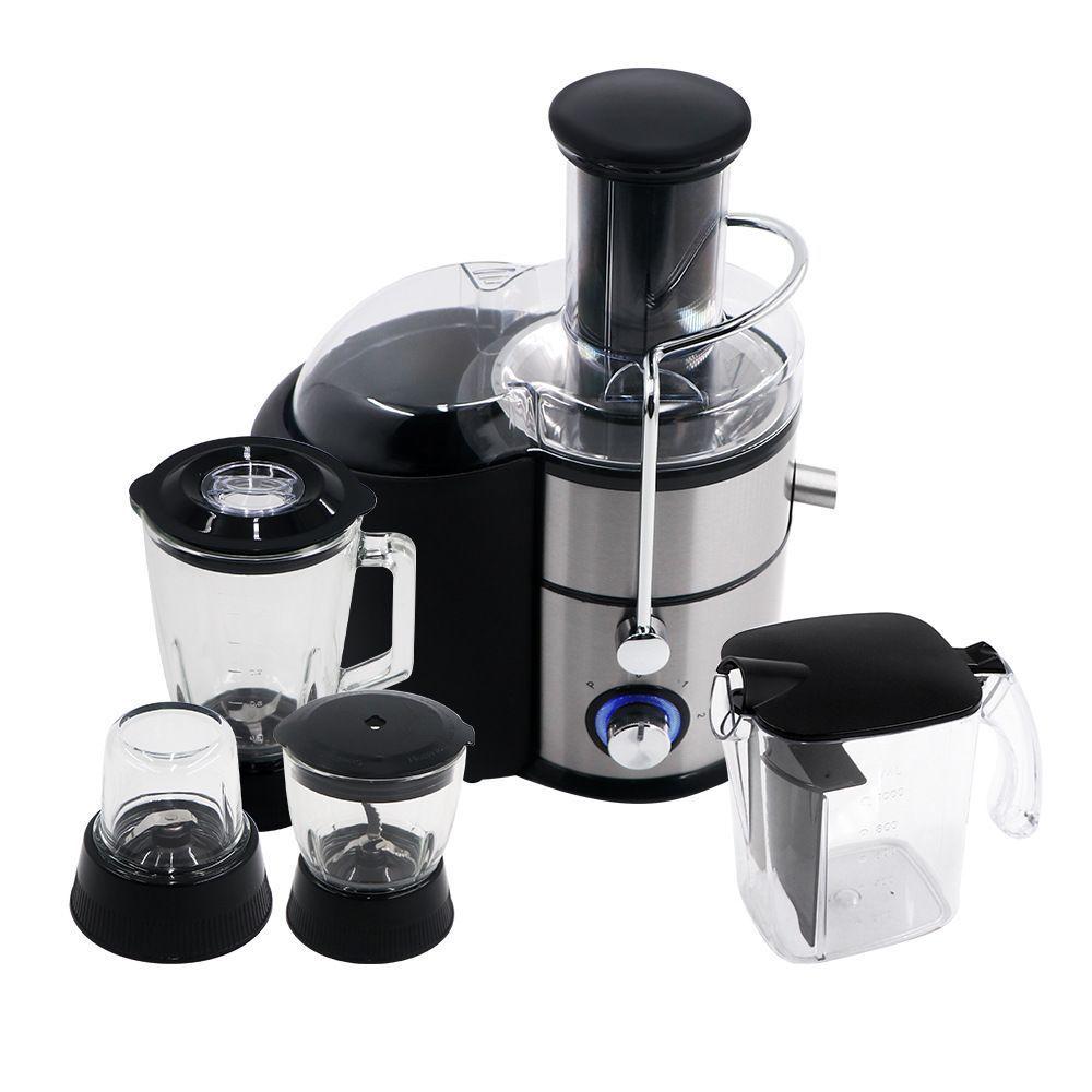4-in-1 Multifunctional Juicer & Grinder: European Standard, Pulp-Free Food Processor