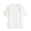 Li Ning Basketball Series Letter Print Breathable Versatile Loose Short Sleeve T-Shirt Men Tops Off-White AHSV083-2