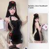 Ladies' Sexy Lingerie Hot Flirting Hollowed Out Nurse Uniform Seductive Bed Training Non Removable Pajamas Set