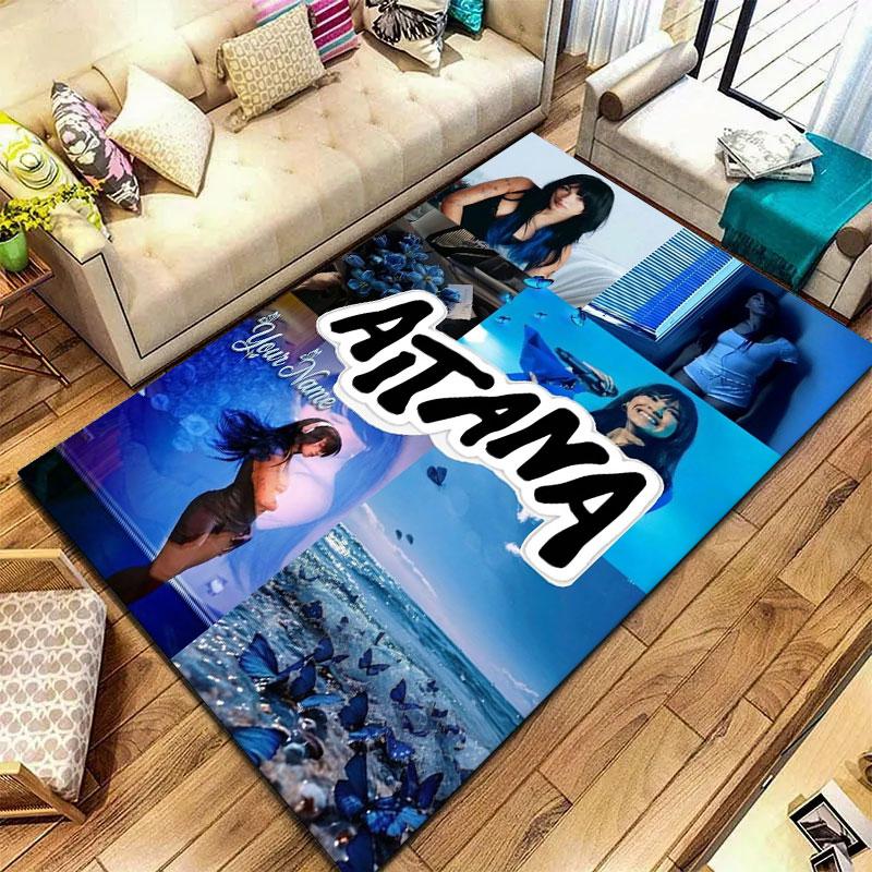 Aitana Custom Name Carpet Rug for Living Room Bedroom Home Sofa Decoration,Kids play Non-slip Floor Mat