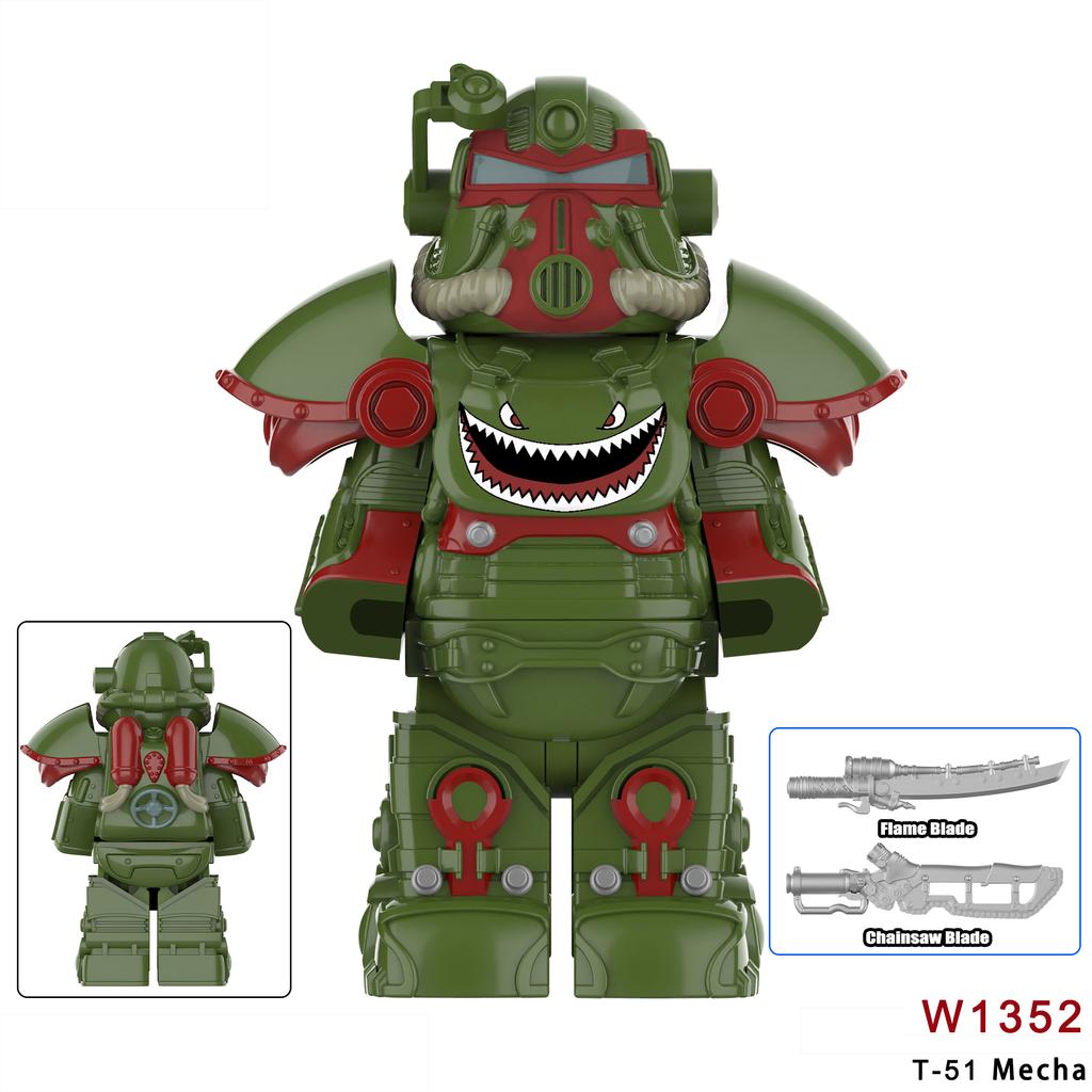 Neueste Bos Game T60 Power Rüstung Armee Offiziere Soldaten Figur Maschinengewehr Modell Bausteine Kinderspielzeug Geschenke Junge Mädchen Juguetes