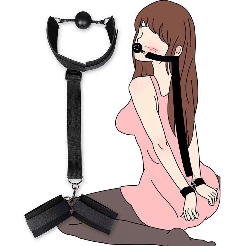 BDSM Erotic Bandage Accessories For Sex Woman Plus Size Lingerie Adjustable Handcuffs And Anklets Bed Sex Toys Products Exotic