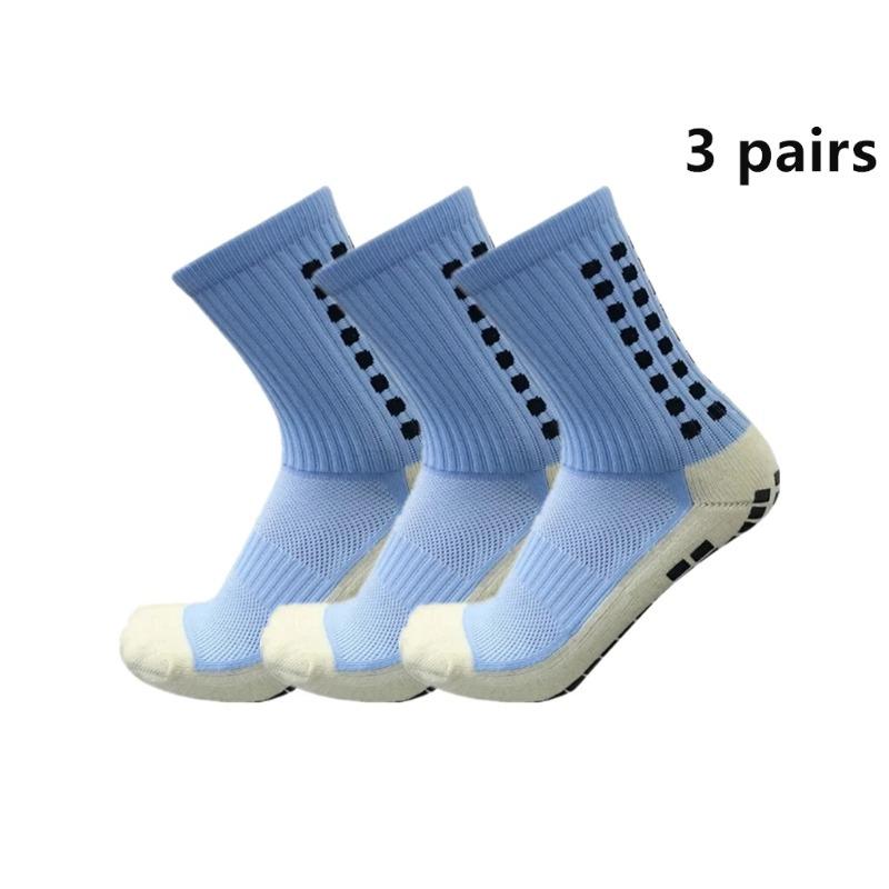 3 Pairs New Football Socks Non-slip Silicone Sole Professional Outdoor Sport Accessories Men Women Yoga  Soccer