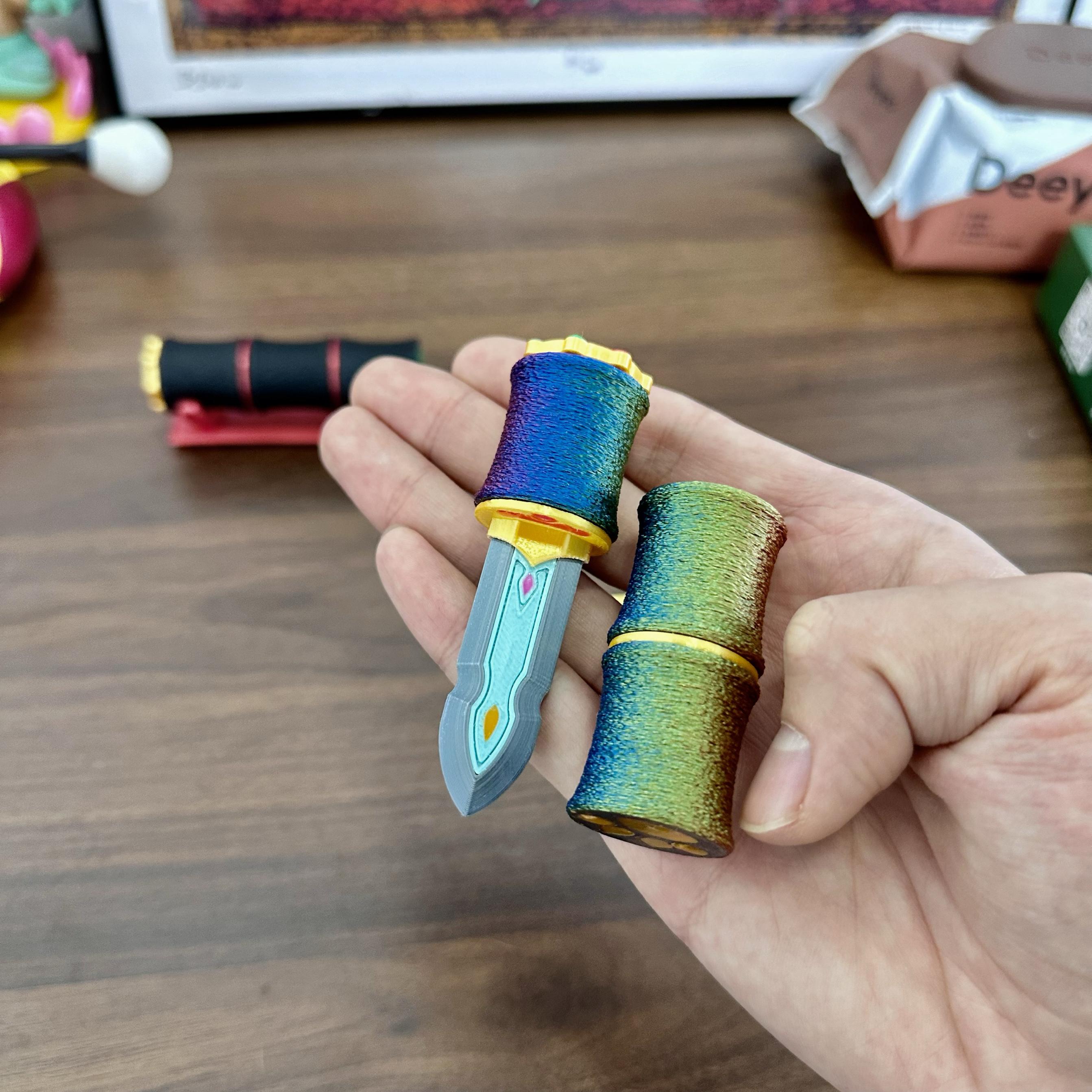 

Bamboo Sword Magnetic Push Card Fidget Mechanical Slider 3D Printed Pushing Plate Edc Sensory Stress Relief Toy Anti Anxiety