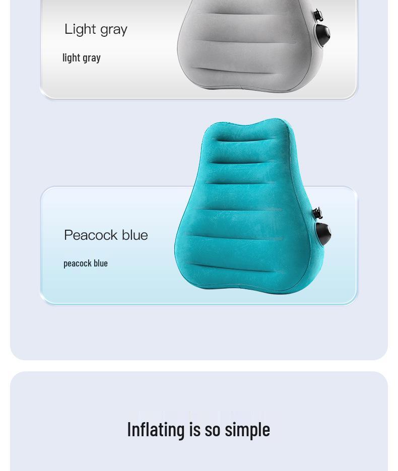 Inflatable Lumbar Pillow & Waist Support for Travel