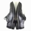 80s-90s Vintage Heyraud French Handmade Straight Tip Shoes Black Size 40.5 25.0-25.5(USED)