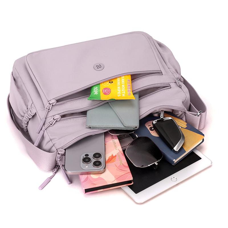 Dámská taška Vícekomorová Cestovní Venkovní Taška přes rameno Crossbody taška