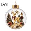 Christmas Housewarming Gifts Story Ornament, Acrylic Hanging Angel Santa Claus for Family Candy House Designs, Ball Shape Festive Decoration