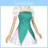 Costume Cosplay de la Princesse Volcanique Luce en Tissu Lin pour Fans d'Anime