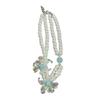 Layering Flower Design Neck Chain Necklace with Simulated Pearls Detailing Versatile Jewelry Piece Clavicle Chain
