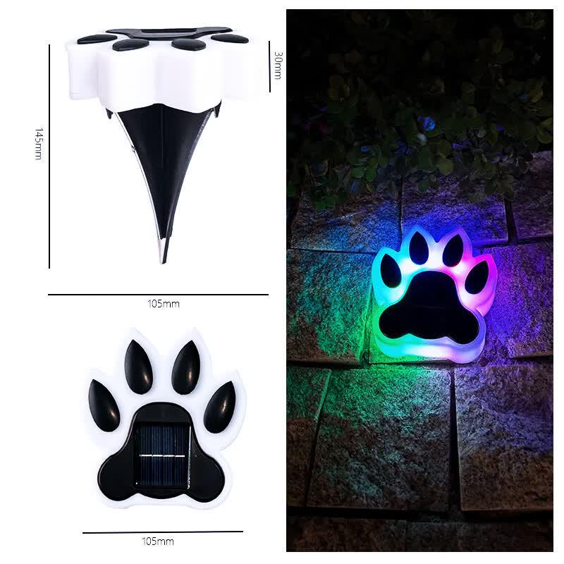 Lishi Solar Bear Paw Garden Lights (2-Pack)