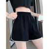 Weiße Sportshorts Damen Sommer Neu Locker Dünn A-Linien-Hose Hohe Taille Lässig Hotpants Dünn