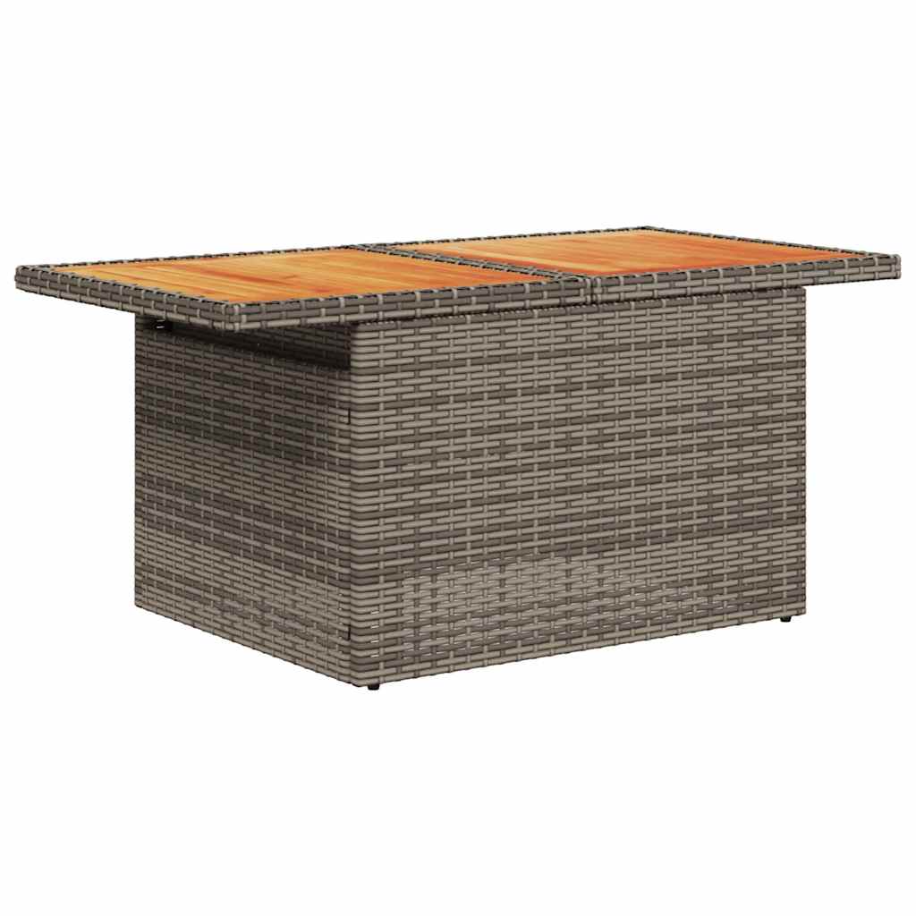 Vidaxl 5-Cz. Garden Lounge Set, Cushions, Grey PE Rattan