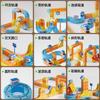 Transformable Magnetic Track Train Series Set Versatile Building Diy Various Playing Method Brain Boosting Toy Creative Fun Gift
