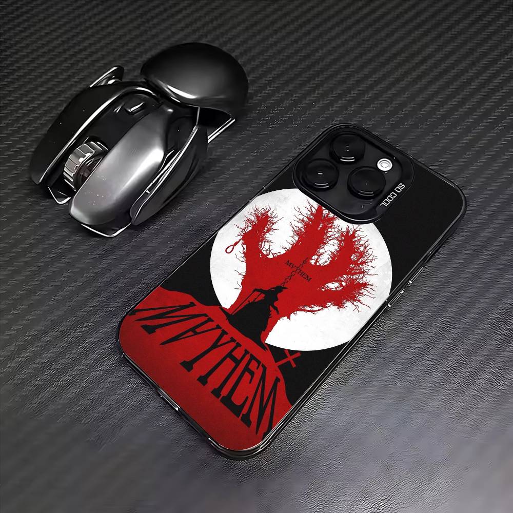 

LADY GAGA M-MAYHEM Phone Case For iPhone17,16,15,14,13,12,11 Plus,Pro Max Colored Silver Plated Inside Cover iPhone15