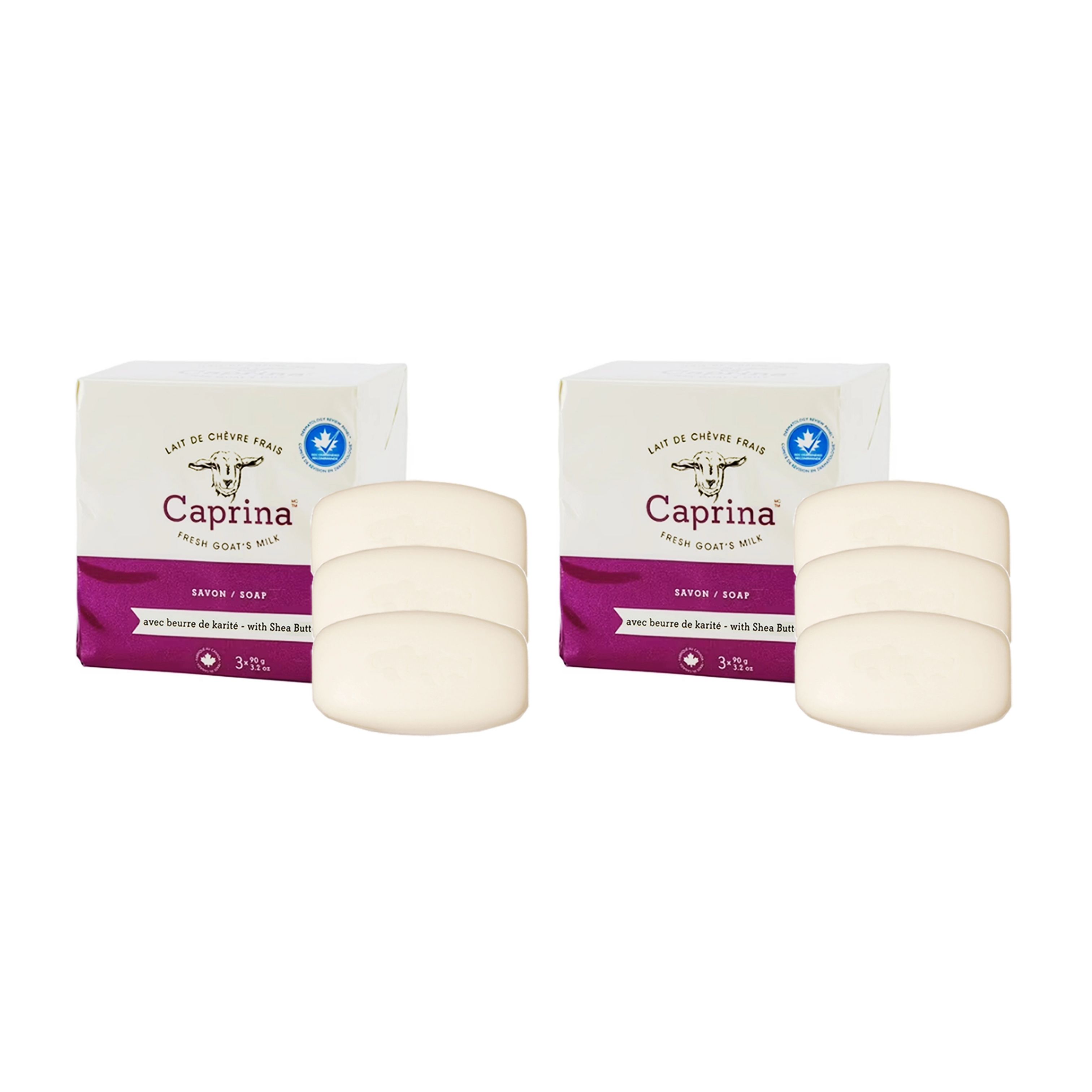 

Caprina Goat s Milk Bar Soap 3ea(90g x 3) × 2 Sets
