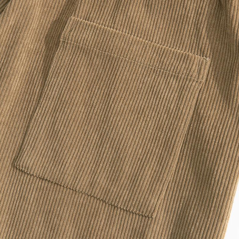 Herren Casual Lockere Kordelzug-Hose für den Herbst - Mode High-End Hip-Hop Stil Premium Cord - Trendige Hosen mit Bündchen