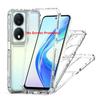 3 in 1 Hybrid Armor Shockproof Phone Case For Honor X7B 6.8 inches Hard Plastic Frame Transparent TPU Back Cover Coque Fundas