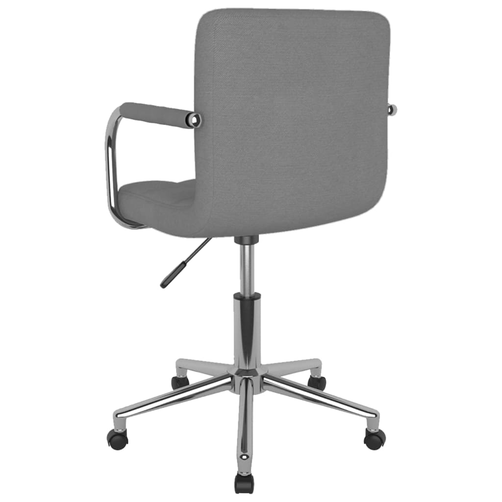 Vidaxl Drehbarer Bürostuhl, Hellgrau, Stoffbezogen