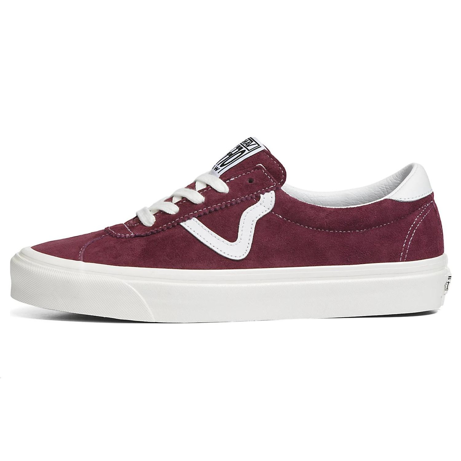 

Кроссовки унисекс Vans Style 73 DX Pig Suede - бордовые белые красные порт-рояль VN0A7Q5A4QU 44